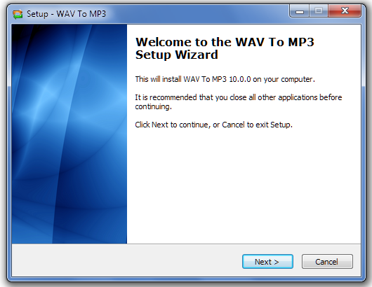Install WAV to MP3 Converter