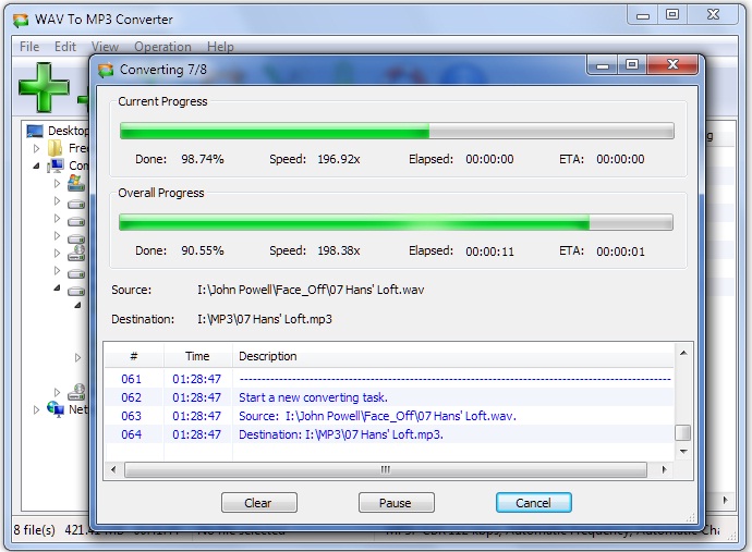 WAV to MP3 Converter screenshot WAV to MP3 Converter screenshot